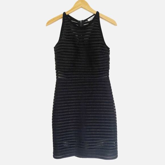 Parker Conner Neoprene Sheath Dress in Black Small - Picture 3 of 9